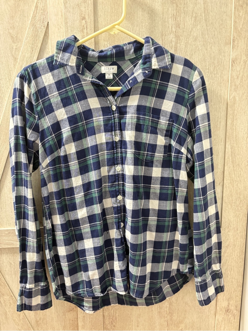 J.Crew 100% Cotton Plaid Button Down Shirt | Small